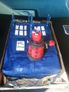 Doctor Who Tardis Cake and Dalek